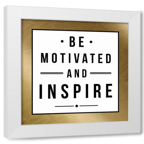 Motivated White Modern Wood Framed Art Print by Grey, Jace