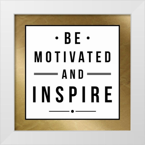 Motivated White Modern Wood Framed Art Print by Grey, Jace