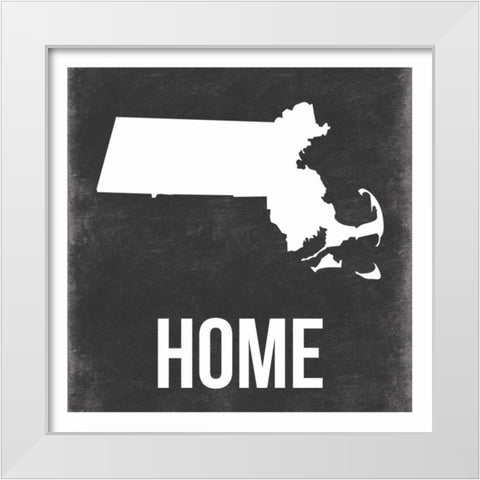 Mass White Modern Wood Framed Art Print by Grey, Jace