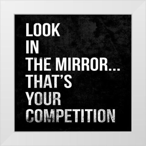 The Mirror 1 White Modern Wood Framed Art Print by Grey, Jace