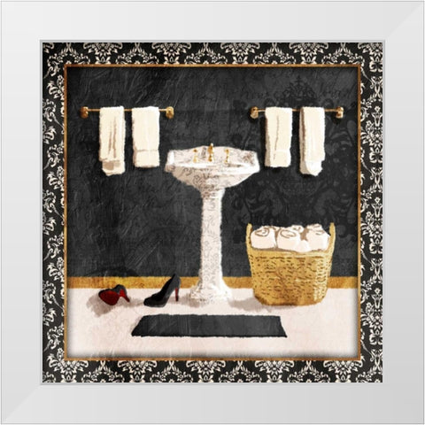 Traditional Wash White Modern Wood Framed Art Print by Grey, Jace