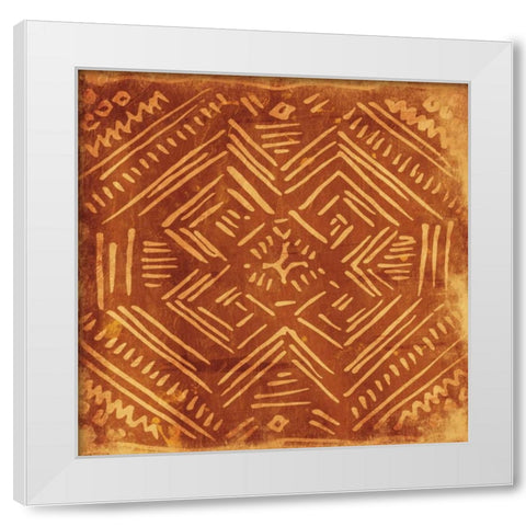 Tribal Sketch White Modern Wood Framed Art Print by Grey, Jace