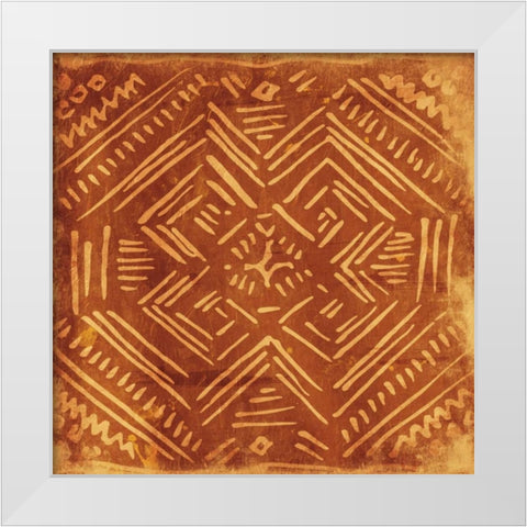 Tribal Sketch White Modern Wood Framed Art Print by Grey, Jace