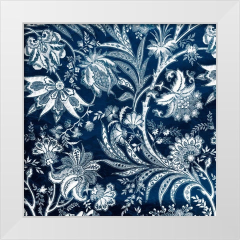 Blue Gypsy White Modern Wood Framed Art Print by Grey, Jace