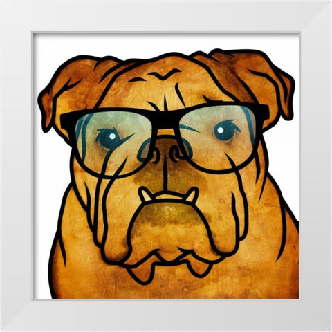 Harry White Modern Wood Framed Art Print by Grey, Jace