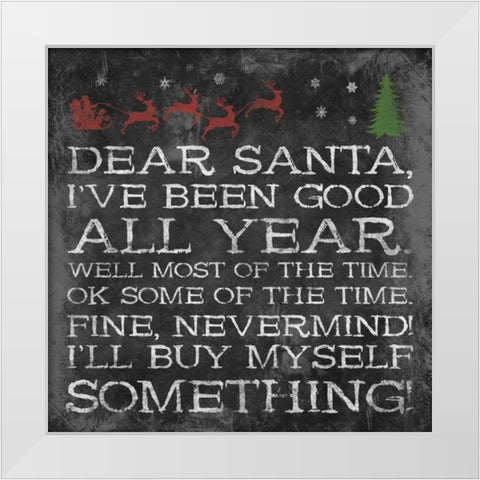 All Year White Modern Wood Framed Art Print by Grey, Jace