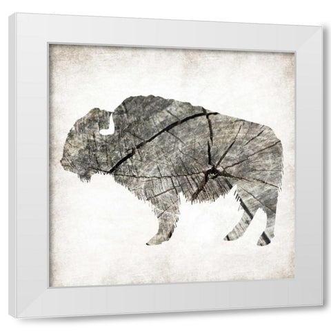 Buffalo Rings Mineral White Modern Wood Framed Art Print by Grey, Jace