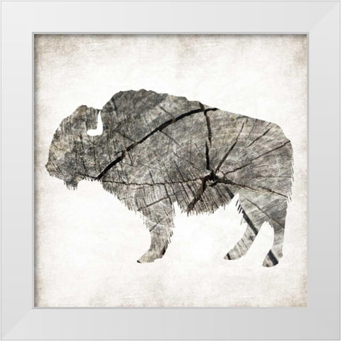 Buffalo Rings Mineral White Modern Wood Framed Art Print by Grey, Jace