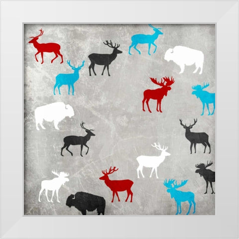 All In Together White Modern Wood Framed Art Print by Grey, Jace