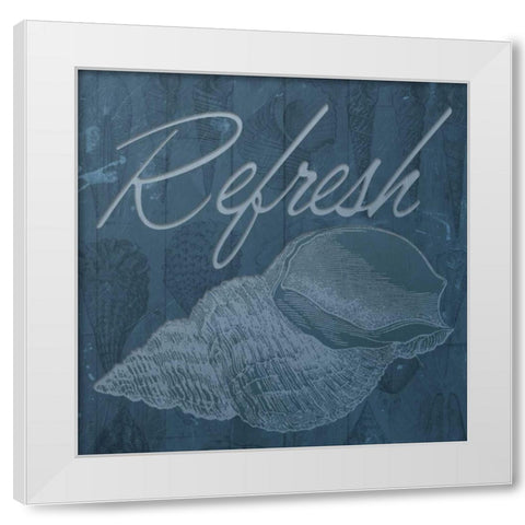 Refreshing Shell White Modern Wood Framed Art Print by Grey, Jace