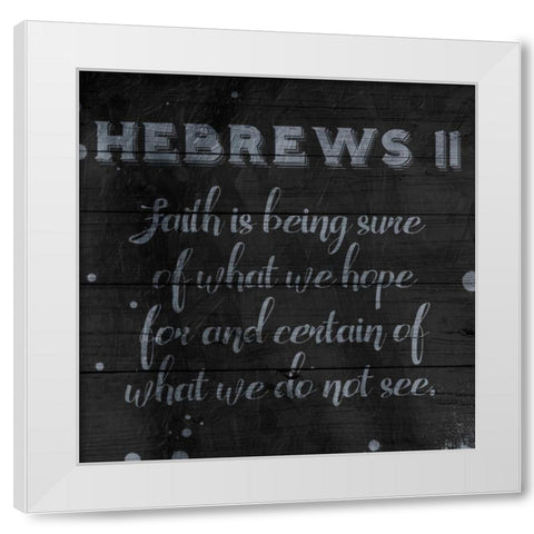 Faith White Modern Wood Framed Art Print by Grey, Jace