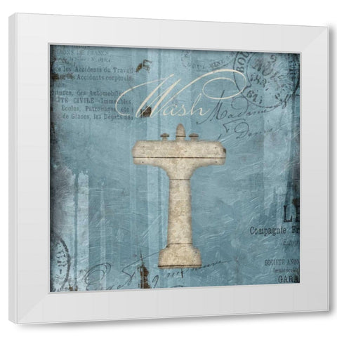 Wash Grey Blues White Modern Wood Framed Art Print by Grey, Jace