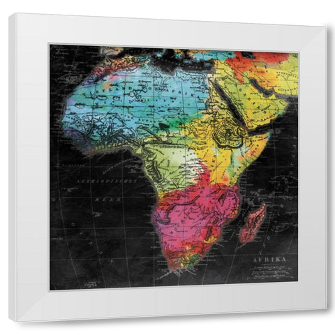 Bright World Mate White Modern Wood Framed Art Print by Grey, Jace