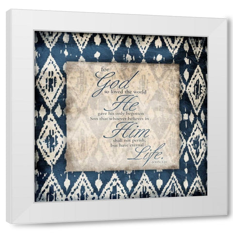 Life White Modern Wood Framed Art Print by Grey, Jace