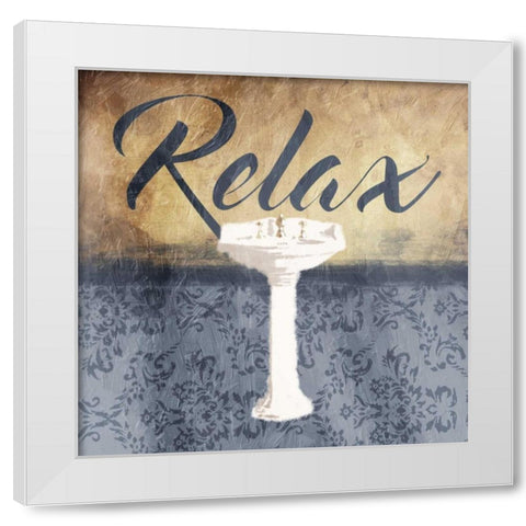 Grey Slate Relax White Modern Wood Framed Art Print by Grey, Jace