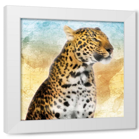 Africa Sunrise One White Modern Wood Framed Art Print by Grey, Jace