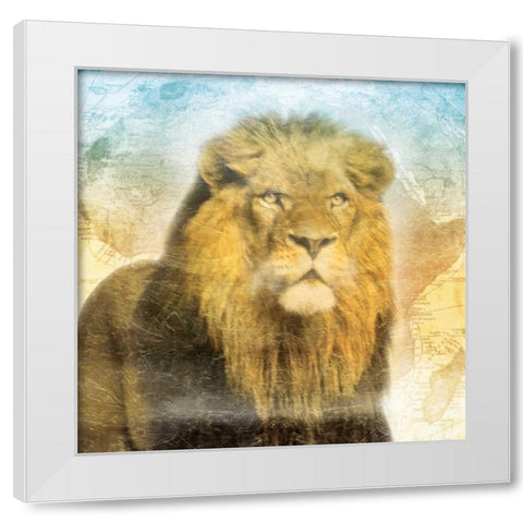 Africa Sunrise Two White Modern Wood Framed Art Print by Grey, Jace