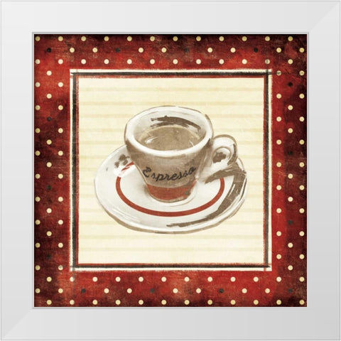 Espresso White Modern Wood Framed Art Print by Grey, Jace