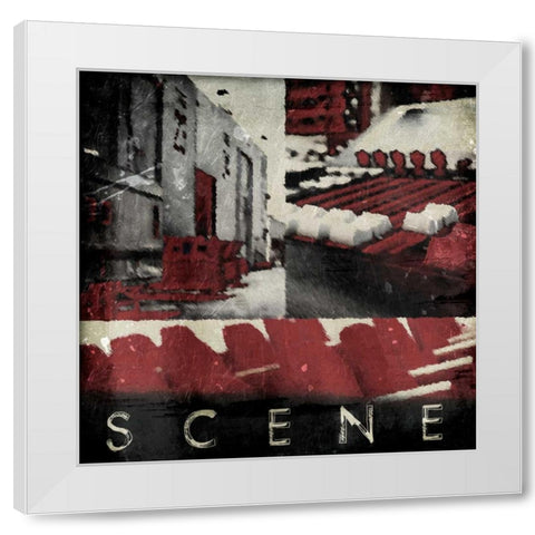 Scene White Modern Wood Framed Art Print by Grey, Jace