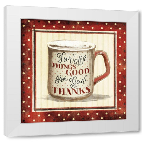 Things Good White Modern Wood Framed Art Print by Grey, Jace