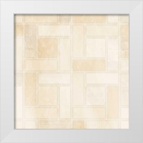 Birds Eye White Modern Wood Framed Art Print by Grey, Jace