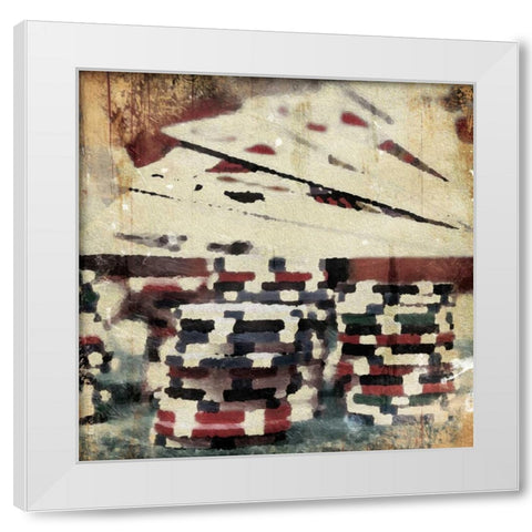Poker Play Two White Modern Wood Framed Art Print by Grey, Jace