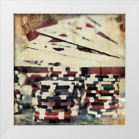 Poker Play Two White Modern Wood Framed Art Print by Grey, Jace