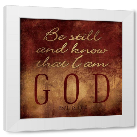 Be Still White Modern Wood Framed Art Print by Grey, Jace