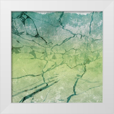 Marble Soft Sea White Modern Wood Framed Art Print by Grey, Jace
