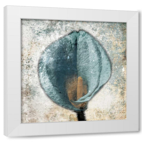 Hazy Grey Blue White Modern Wood Framed Art Print by Grey, Jace