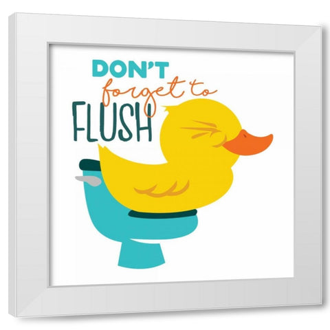 Dont Forget Flush White Modern Wood Framed Art Print by Grey, Jace
