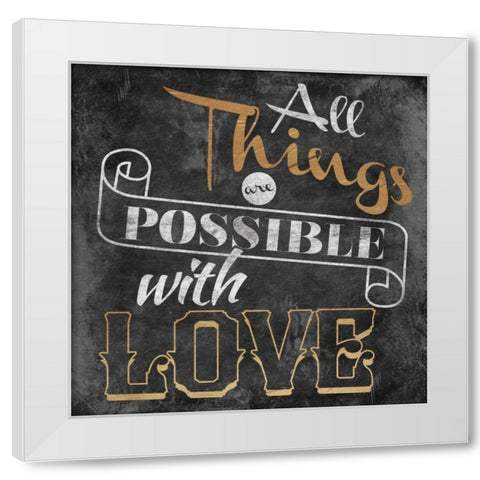All Things White Modern Wood Framed Art Print by Grey, Jace