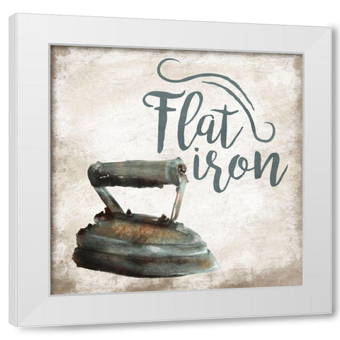 Flat Iron White Modern Wood Framed Art Print by Grey, Jace