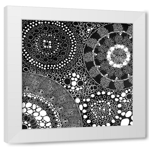 Group Cell White Modern Wood Framed Art Print by Grey, Jace