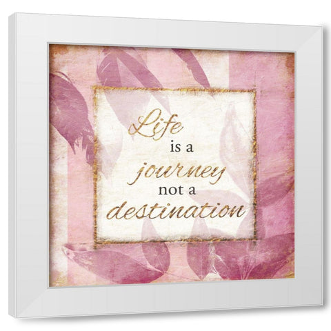 Life White Modern Wood Framed Art Print by Grey, Jace