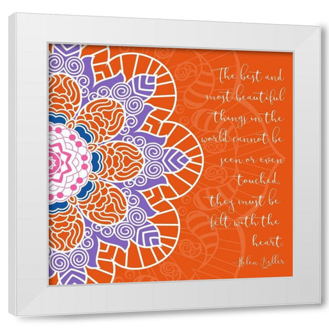 Most Beautiful White Modern Wood Framed Art Print by Grey, Jace