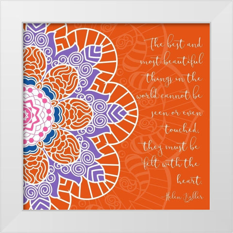 Most Beautiful White Modern Wood Framed Art Print by Grey, Jace