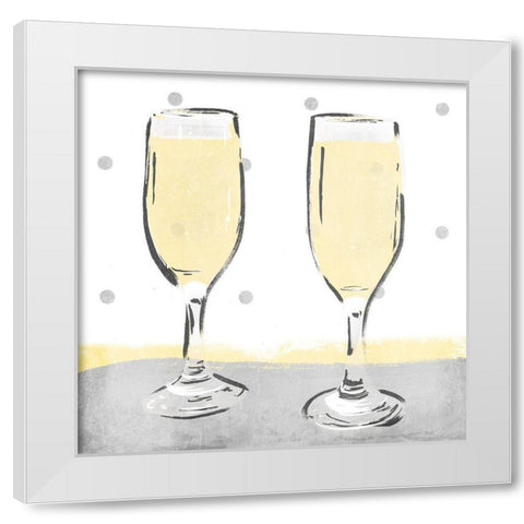 Together White Modern Wood Framed Art Print by Grey, Jace