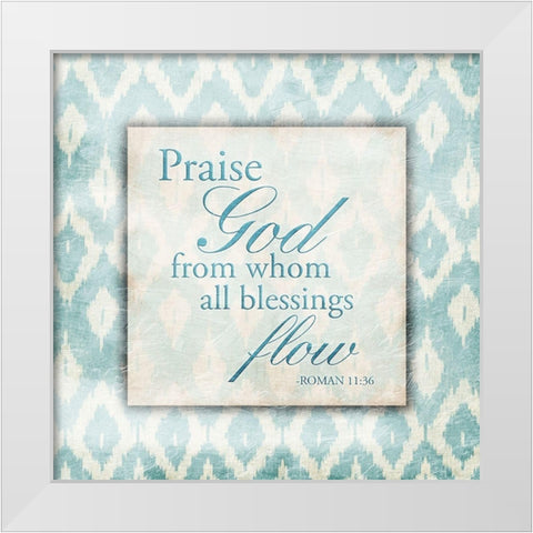 God Flow White Modern Wood Framed Art Print by Grey, Jace