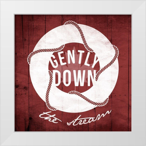 Canada Gently Down White Modern Wood Framed Art Print by Grey, Jace