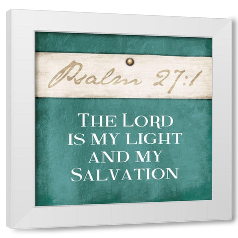 Psalm Lord White Modern Wood Framed Art Print by Grey, Jace