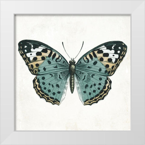 Neutral Butterfly 2 White Modern Wood Framed Art Print by Grey, Jace