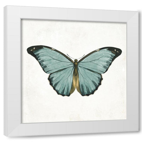 Neutral Butterfly 4 White Modern Wood Framed Art Print by Grey, Jace