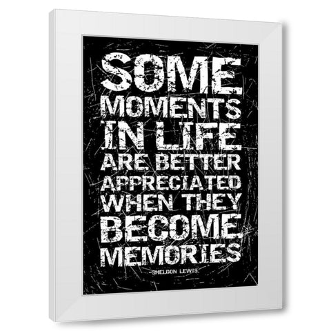 Memories White Modern Wood Framed Art Print by Grey, Jace