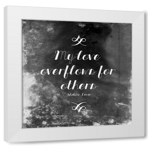 Overflows White Modern Wood Framed Art Print by Grey, Jace