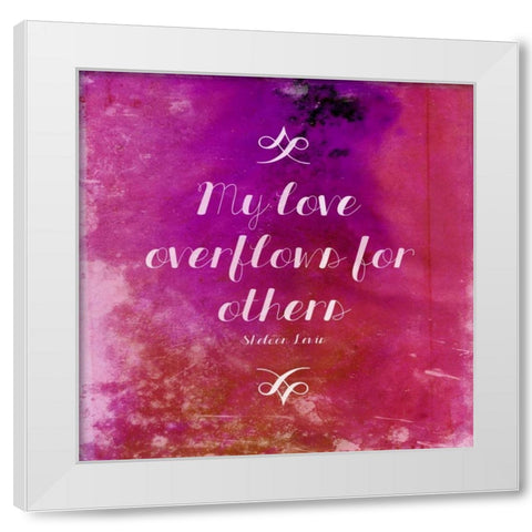 Overflows White Modern Wood Framed Art Print by Grey, Jace