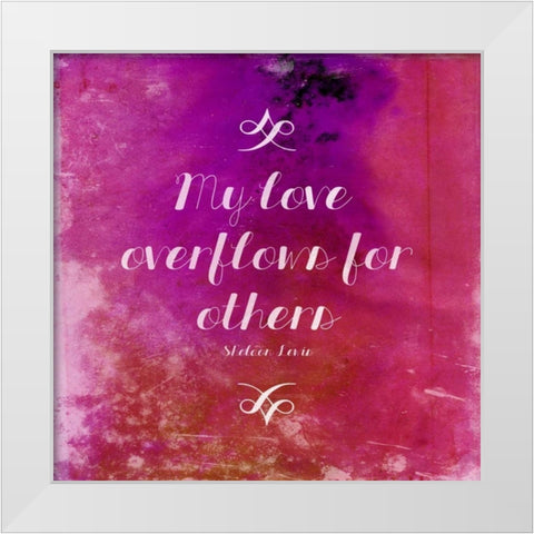 Overflows White Modern Wood Framed Art Print by Grey, Jace