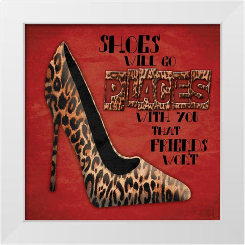 Places White Modern Wood Framed Art Print by Grey, Jace