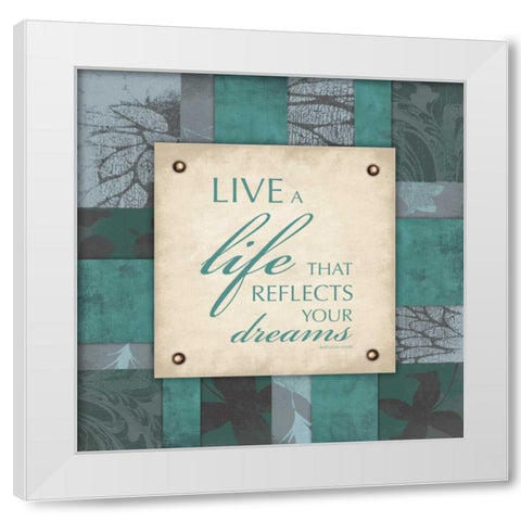 Dreams White Modern Wood Framed Art Print by Grey, Jace