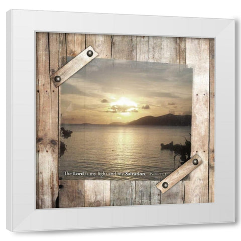 Salvation White Modern Wood Framed Art Print by Grey, Jace